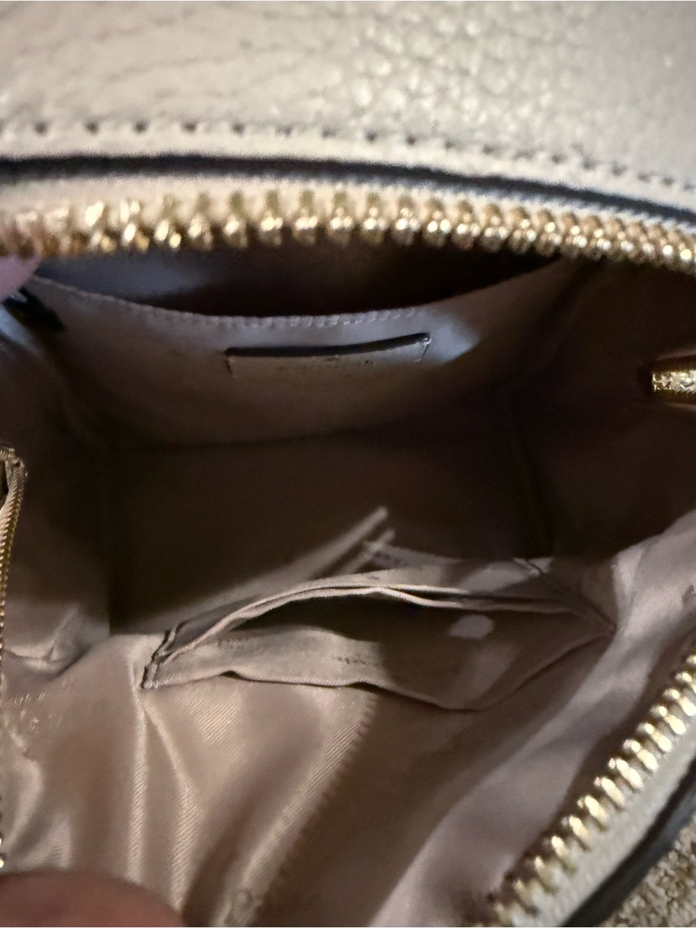 kate spade Pebbled Leather Mini Backpack — Light Cream - Picture 6 of 9